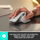 Logitech - Souris sans fil - MX Master 3S Performance, Ergonomique - Pale Grey