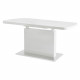 Table a manger rectangulaire extensible GIGANTIC - Style contemporain - Décor blanc laqué - L 160/200 x P 80 x H 75 cm