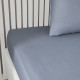 Drap housse TODAY Essential - 90 x 190 cm - 1 personne - 100% Coton uni - Denim