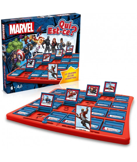 Jeu de société Qui Est-ce ? - Edition Marvel Winning Moves - 24 personnages Marvel - Jeu d'ambiance