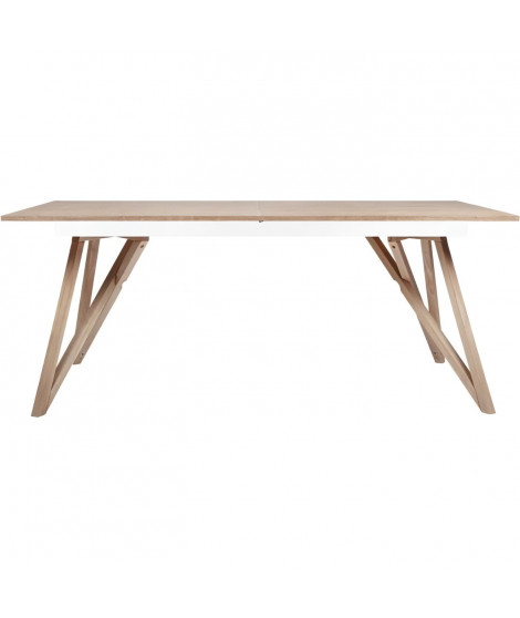 Table a manger extensible - plateau placage frene-  Scandinave - SAWYER  L180 / 220 x P 90 x H 75