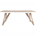 Table a manger extensible - plateau placage frene-  Scandinave - SAWYER  L180 / 220 x P 90 x H 75