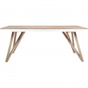 Table a manger extensible - plateau placage frene-  Scandinave - SAWYER  L180 / 220 x P 90 x H 75
