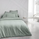 Drap housse TODAY Essential - 140 x 190 cm - 2 personnes - 100% Coton uni - Celadon