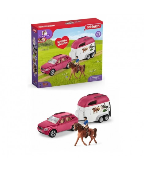 SCHLEICH - Voiture avec remorque  - 72223 - Gamme Horse Club