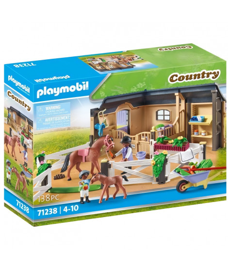 PLAYMOBIL - 71238 - Country - Etable et carriere pour chevaux