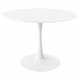 Table ronde TULIPA - MDF laqué blanc - Diam 100 cm