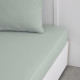 Drap housse TODAY Essential - 140 x 190 cm - 2 personnes - 100% Coton uni - Celadon