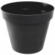 EDA Pot de fleur rond Toscane - Ø 30 x H 26 cm - 10 L - Gris anthracite