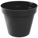 EDA Pot de fleur rond Toscane - Ø 30 x H 26 cm - 10 L - Gris anthracite