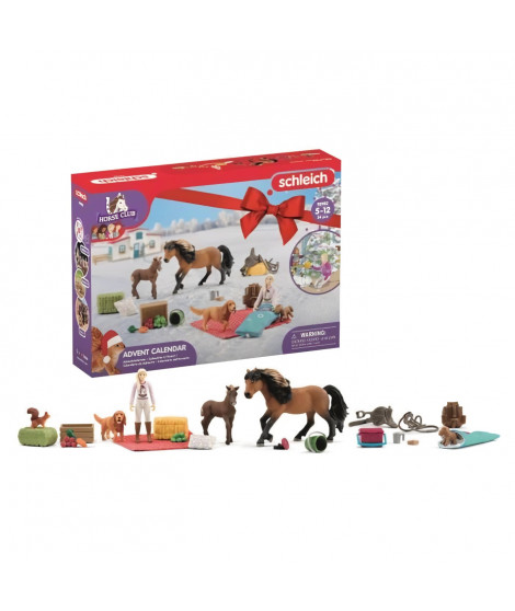 SCHLEICH - Calendrier de l'avent Horse Club 2023 - 98982 - Gamme Horse Club