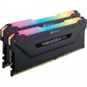 Mémoire RAM - CORSAIR - Vengeance RGB Pro DDR4 - 16GB 2x8GB DIMM - 2666 MHz  - 1.20V - Noir (CMW16GX4M2A2666C)