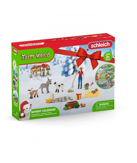 SCHLEICH - Calendrier de l'avent Farm World 2023 - 98983 - Gamme Farm World