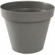 EDA Pot de fleur rond Toscane - Ø 30 x H 26 cm - 10 L - Taupe