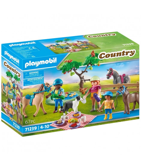 PLAYMOBIL - 71239 - Country - Cavaliers, chevaux et pique-nique