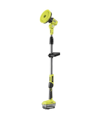 Brosse motorisée télescopique 18V - diam. 150 mm - 210 tr/min - perche 1 m a 1,4 m - Livrée avec 1 brosse moyenne + 1 mousse