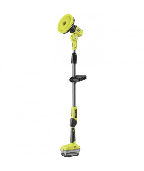 Brosse motorisée télescopique 18V - diam. 150 mm - 210 tr/min - perche 1 m a 1,4 m - Livrée avec 1 brosse moyenne + 1 mousse