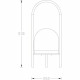 Lampe résine sur 4 pieds USB 200 Lumens H53 cm - GALIX