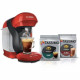 1 machine a multi-boissons Tassimo BOSCH - STYLE TAS1103 rouge + 2 packs de T- Discs - 0,7 l