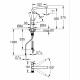 Robinet filtrant de cuisine - Chromé - Filtration de l'eau - Bec haut en L - Rotation 150° - GROHE Blue Pure Minta - 30600000