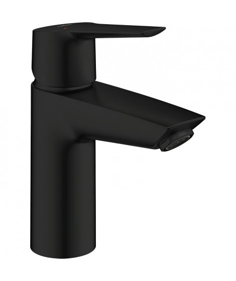 Mitigeur monocommande lavabo - GROHE Start - 235502432 - Noir mat - Taille S - Bec standard - Economie d'eau