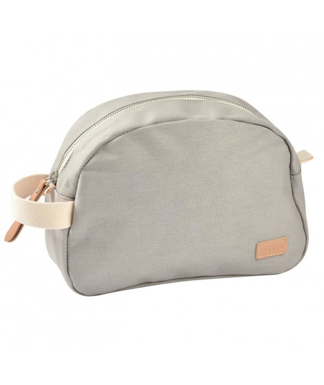 BEABA, Trousse de toilette bébé canvas gris perle