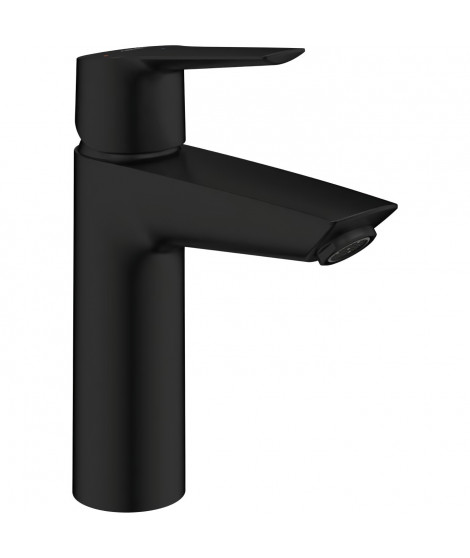 Mitigeur monocommande lavabo - GROHE Start - 237462432 - Noir mat - Taille M - Bec moyen - Economie d'eau