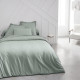 Drap housse TODAY Essential - 160 x 200+23 cm - 2 personnes - 100% Coton uni - Celadon