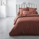 Drap housse TODAY Essential - 160 x 200+23 cm - 2 personnes - 100% Coton uni - Terracotta