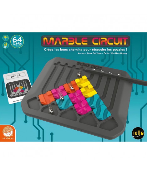 MARBLE CIRCUIT - Jeu de société - Casse tete - Des 8 ans - IELLO - 51725