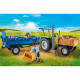 PLAYMOBIL - 71249 - Country La Ferme - Tracteur avec remorque