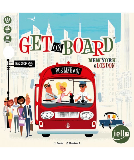 Iello - GET ON BOARD : LONDON & NEW YORK - Jeu de société - Des 8 ans