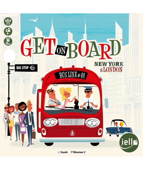 Iello - GET ON BOARD : LONDON & NEW YORK - Jeu de société - Des 8 ans