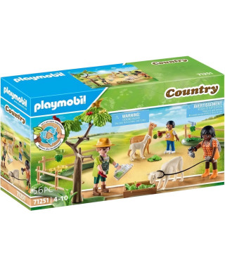 PLAYMOBIL - 71251 - Country La Ferme - Randonneurs et alpagas