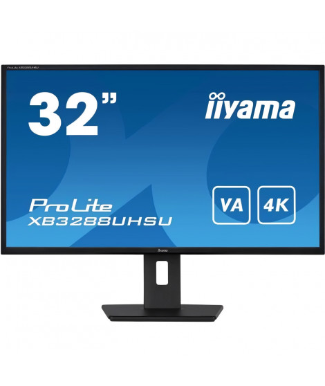 Ecran PC - IIYAMA - XB3288UHSU-B5 - 32 VA LED 4K 3840 x 2160 - 3ms - 60Hz - 2 x HDMI 1 x DP