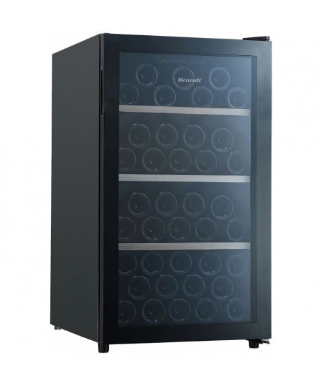 CAVE A VIN BRANDT BFW56GB - 56 BOUTEILLES - POSE LIBRE - 124 LITRES - H85.5 x l48 x P57.5 - NOIR