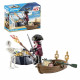 PLAYMOBIL - 71254 - Les Pirates - Starter Pack Pirate et barque