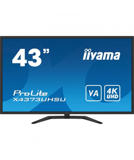 Ecran PC - IIYAMA - X4373UHSU-B1 - 43 VA LED 4K 3840 x 2160 - 3ms - 60Hz - 2 x HDMI 1 x DP 1x mini DP