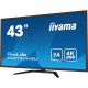 Ecran PC - IIYAMA - X4373UHSU-B1 - 43 VA LED 4K 3840 x 2160 - 3ms - 60Hz - 2 x HDMI 1 x DP 1x mini DP