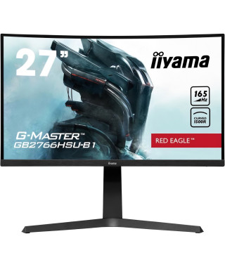 Ecran PC Gamer incurvé - IIYAMA GB2766HSU-B1 - G-MASTER - 27 FHD - Dalle VA - 1 ms - 165Hz - HDMI 2.0 / DisplayPort - FreeSync