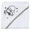 Cape de bain DISNEY 101 DALMATIENS - Des la naissance - Coton - 75 x 75 cm - Blanc