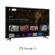 CONTINENTAL EDISON - CELED55SGUHD23B6 - TV LED - 4K UHD - 55 (139 cm) - Smart Google TV - Wifi Bluetooth - 4xHDMI - 2xUSB