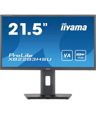 Ecran PC - IIYAMA Prolite X2283HSU-B1 - 21.5 FHD - Dalle VA - 1 ms - 75Hz - HDMI  / DisplayPort / USB - Freesync - Pied réglable