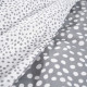 Parure de lit TODAY - housse de couette 140x200 + 2 taies d'oreiller 63x63 - 1 personne - FUNNY2.6 - Gris