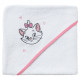 Cape de bain DISNEY MARIE - Des la naissance - Coton - 75 x 75 cm - Blanc