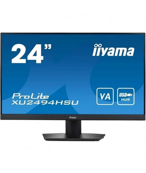 Ecran PC - IIYAMA ProLite XU2494HSU-B2 - 24 FHD - Dalle VA - 4 ms - 75Hz - HDMI  / DisplayPort