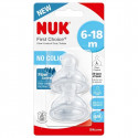 Tétines en silicone NUK FC+ - Débit lent - 6-18 mois