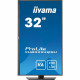 Ecran PC - IIYAMA - XUB3294QSU-B1 - 31,5 VA LED WQHD 2560 x 1440 - 4ms - 75Hz - HDMI DP