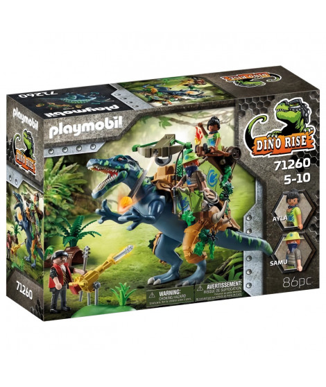 PLAYMOBIL - 71260 - Dino Rise - Spinosaure et combattant