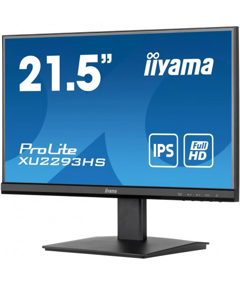 Ecran PC - IIYAMA XU2293HS-B5 - 22 FHD - Dalle IPS - 3 ms - 75Hz - HDMI  / DisplayPort